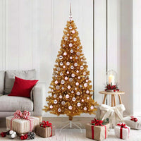 Albero di Natale con 300 LED con supporto Oro 180 cm PET 3396627