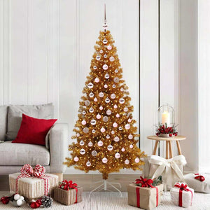 Albero di Natale con 300 LED con supporto Oro 180 cm PET 3396627