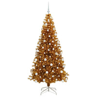 Albero di Natale con 300 LED con supporto Oro 180 cm PET 3396628