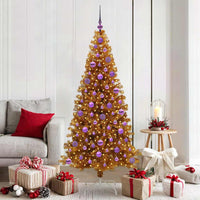 Albero di Natale con 300 LED con supporto Oro 180 cm PET 3396631