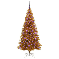 Albero di Natale con 300 LED con supporto Oro 180 cm PET 3396631