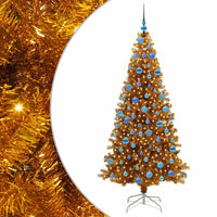 Albero di Natale con 300 LED con supporto Oro 180 cm PET 3396632