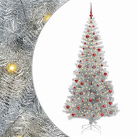 Albero di Natale con 300 LED con supporto Argento 210 cm PET 3396683