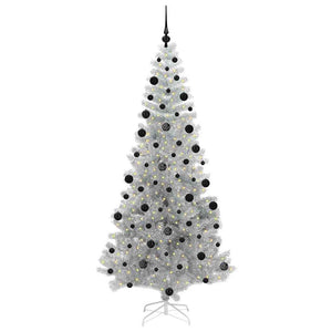 Albero di Natale con 300 LED con supporto Argento 210 cm PET 3396684
