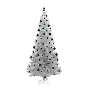 Albero di Natale con 300 LED con supporto Argento 210 cm PET 3396684