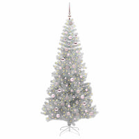 Albero di Natale con 300 LED con supporto Argento 210 cm PET 3396685