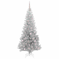 Albero di Natale con 300 LED con supporto Argento 210 cm PET 3396685