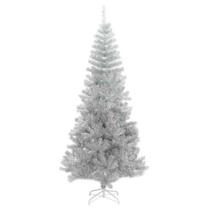 Albero di Natale con 300 LED con supporto Argento 210 cm PET 3396685
