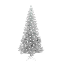 Albero di Natale con 300 LED con supporto Argento 210 cm PET 3396686