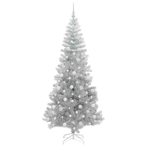 Albero di Natale con 300 LED con supporto Argento 210 cm PET 3396686