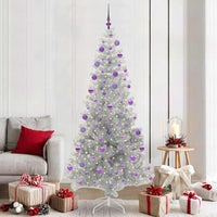 Albero di Natale con 300 LED con supporto Argento 210 cm PET 3396689