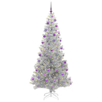 Albero di Natale con 300 LED con supporto Argento 210 cm PET 3396689