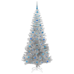 Albero di Natale con 300 LED con supporto Argento 210 cm PET 3396690