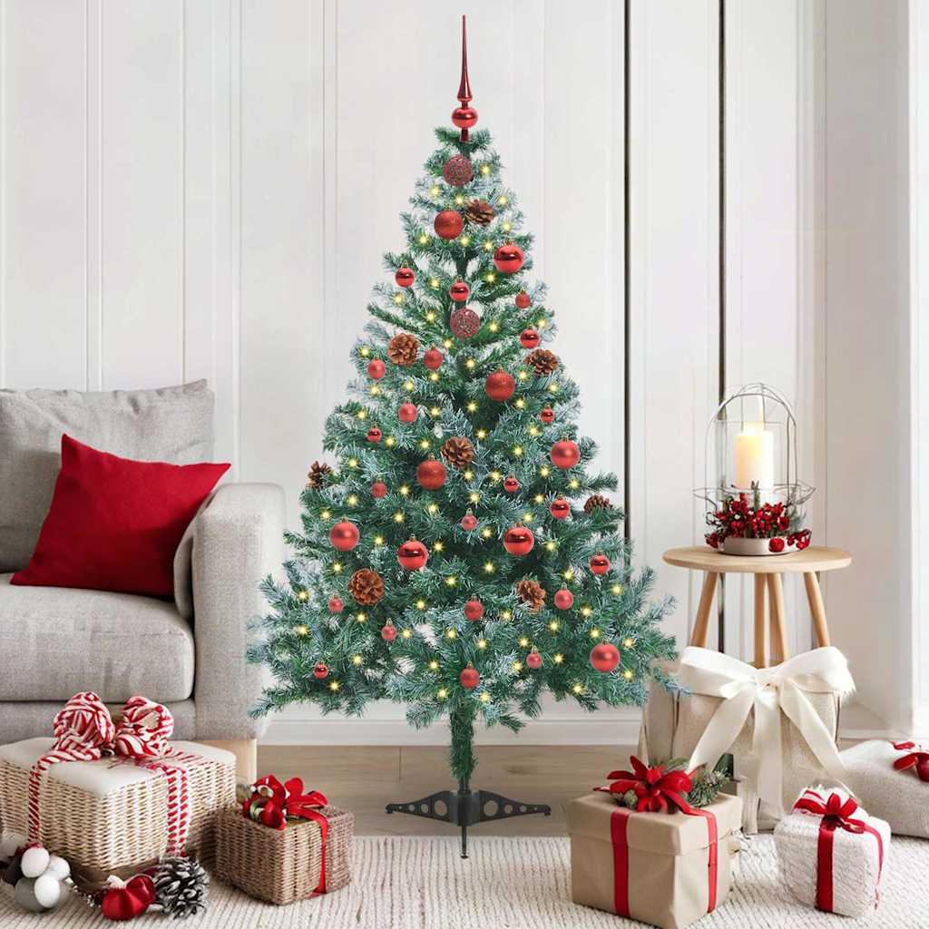Albero di Natale artificiale Verde 150 cm PVC e Acciaio 3396701