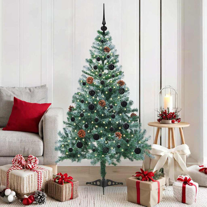 Albero di Natale artificiale Verde 150 cm PVC e Acciaio 3396702