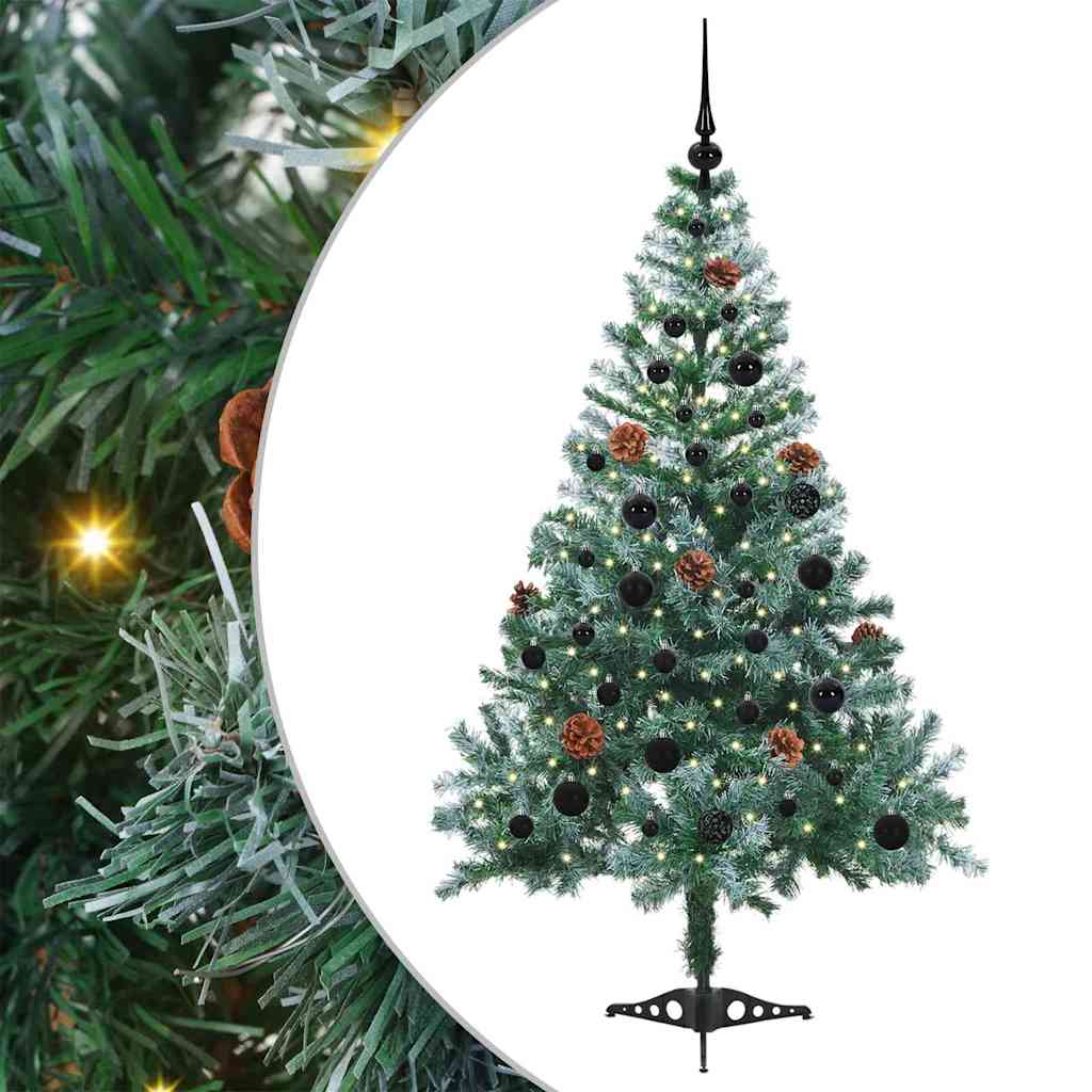 Albero di Natale artificiale Verde 150 cm PVC e Acciaio 3396702