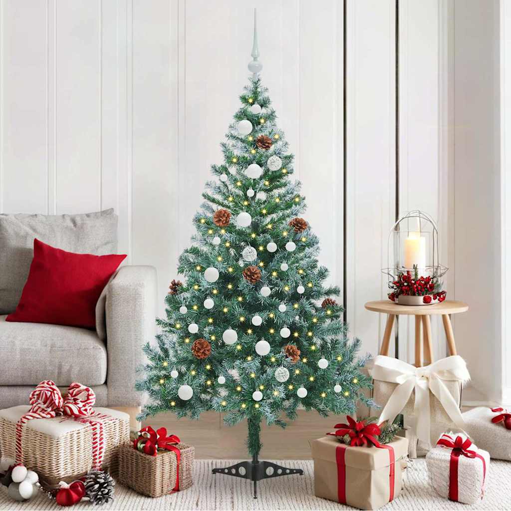 Albero di Natale artificiale Verde 150 cm PVC e Acciaio 3396704