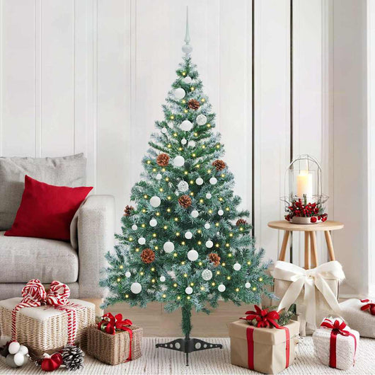 Albero di Natale artificiale Verde 150 cm PVC e Acciaio 3396704
