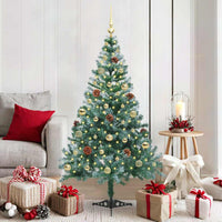 Albero di Natale artificiale Verde 150 cm PVC e Acciaio 3396705