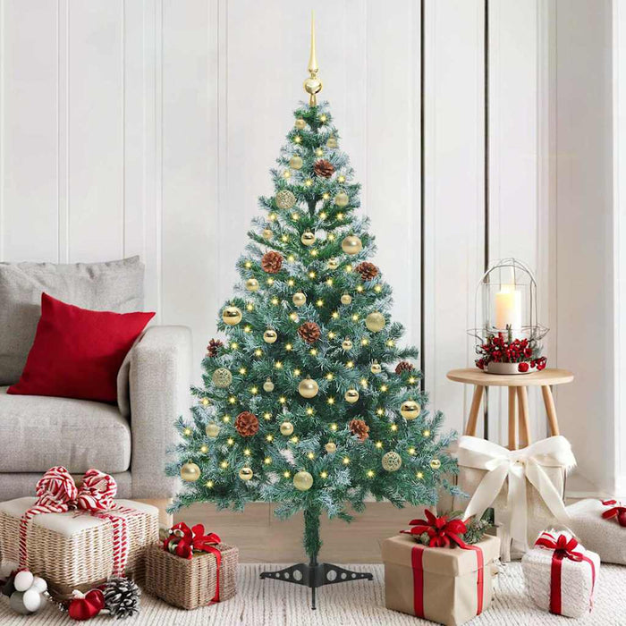 Albero di Natale artificiale Verde 150 cm PVC e Acciaio 3396705