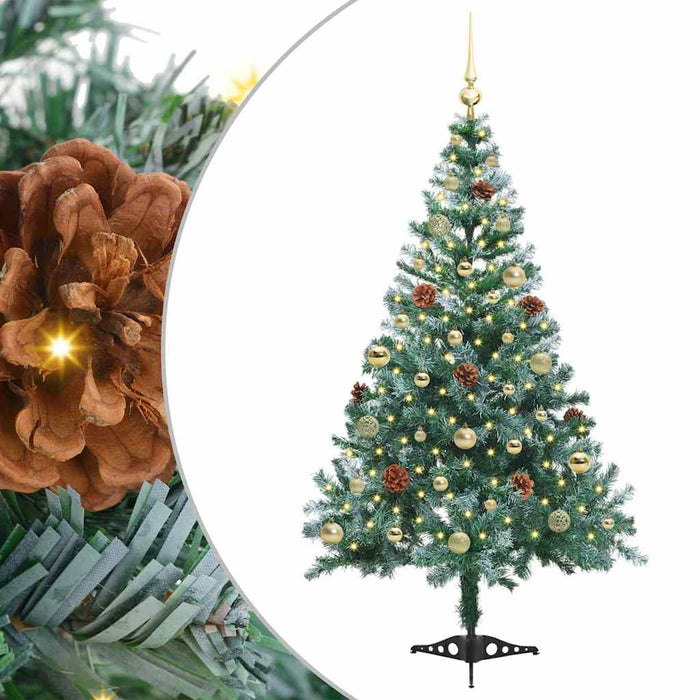 Albero di Natale artificiale Verde 150 cm PVC e Acciaio 3396705