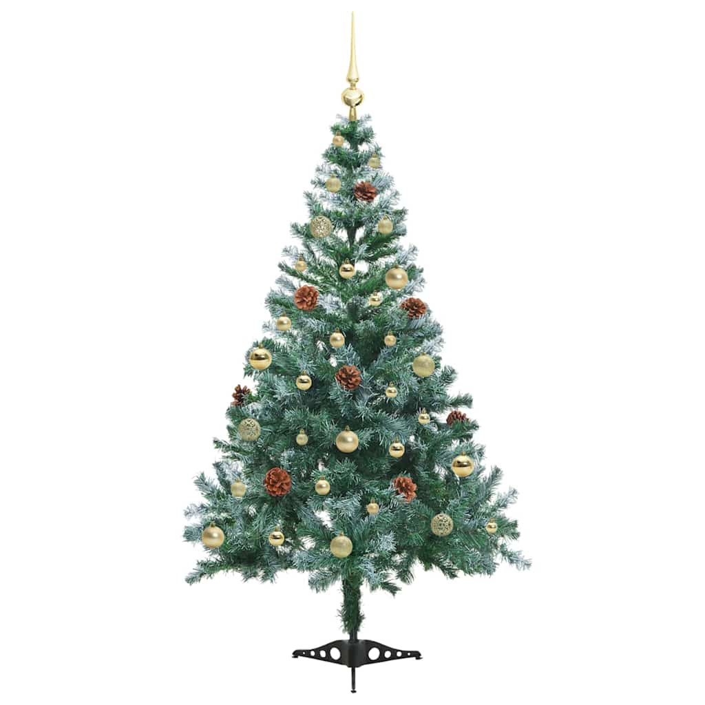 Albero di Natale artificiale Verde 150 cm PVC e Acciaio 3396705