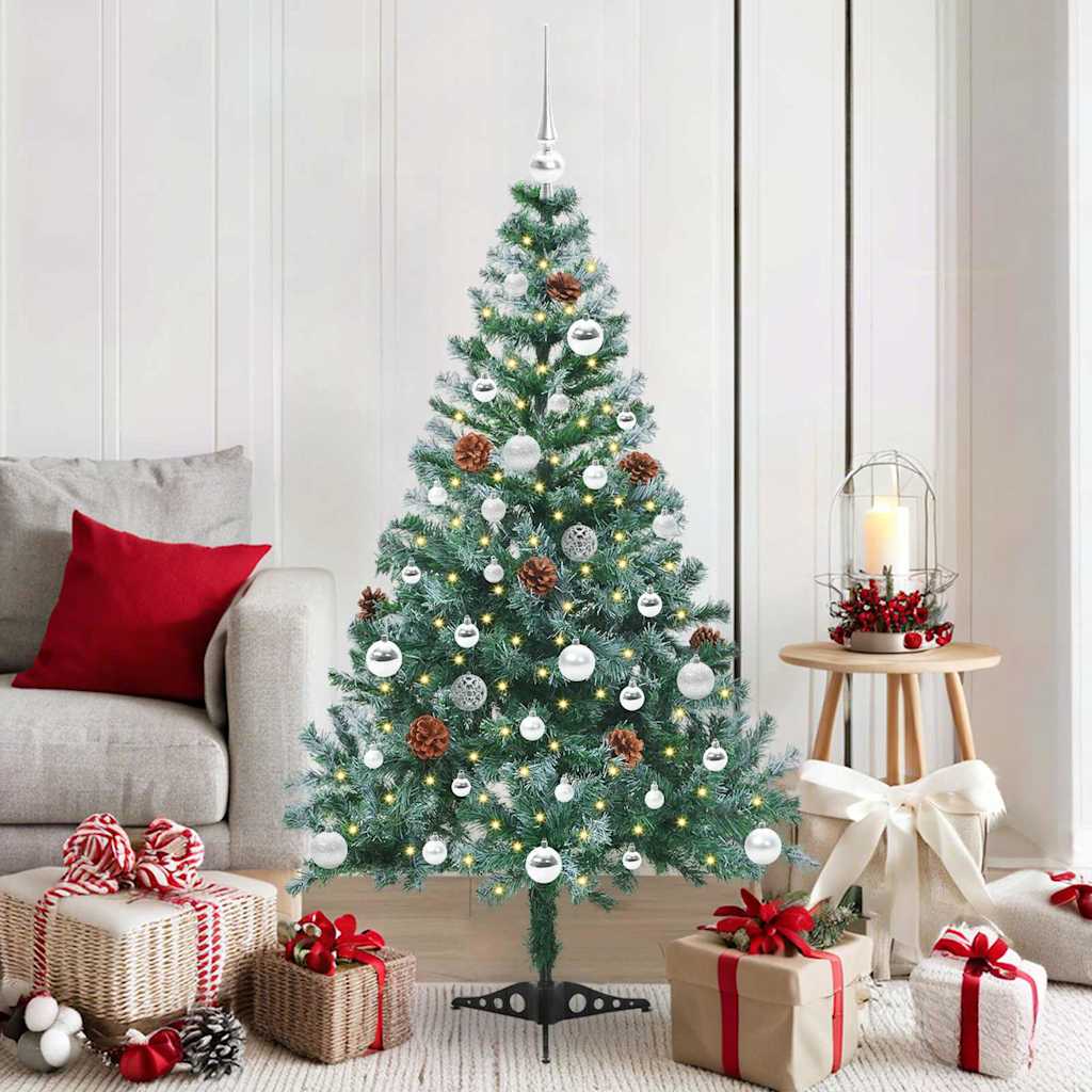 Albero di Natale artificiale Verde 150 cm PVC e Acciaio 3396706