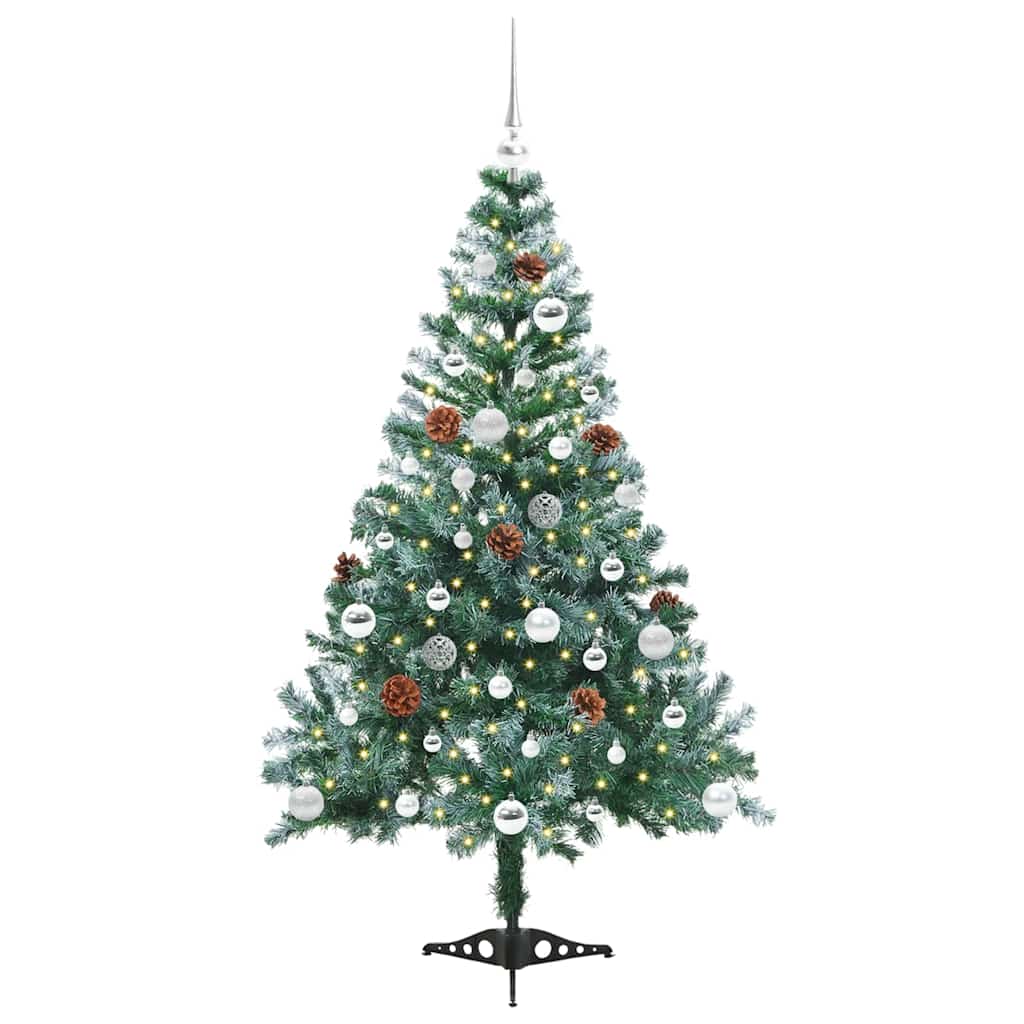 Albero di Natale artificiale Verde 150 cm PVC e Acciaio 3396706