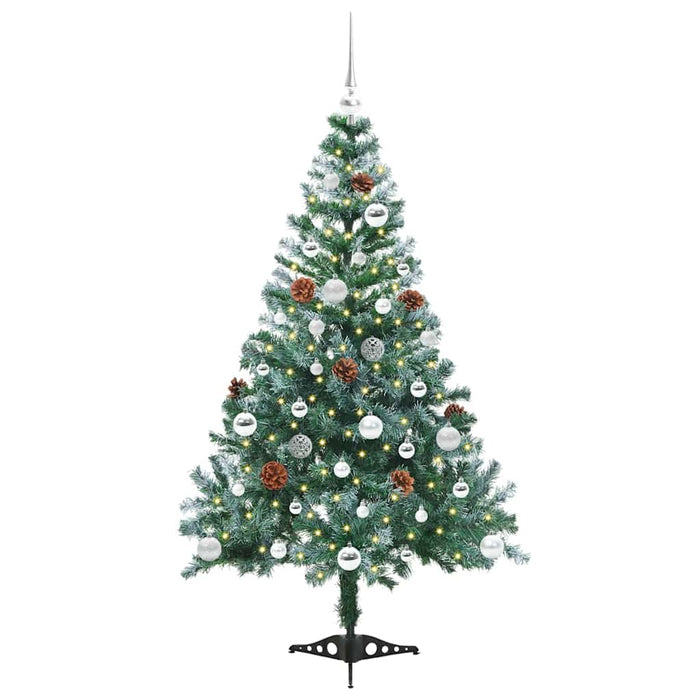 Albero di Natale artificiale Verde 150 cm PVC e Acciaio 3396706