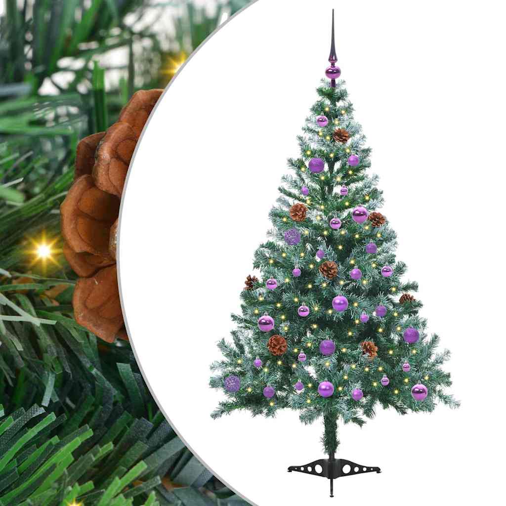 Albero di Natale artificiale Verde 150 cm PVC e Acciaio 3396707