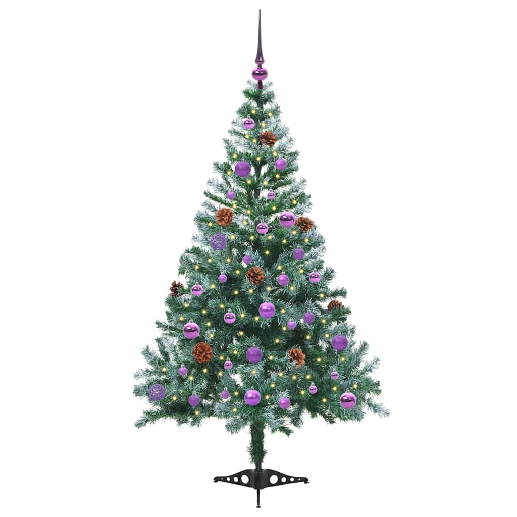 Albero di Natale artificiale Verde 150 cm PVC e Acciaio 3396707