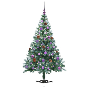 Albero di Natale artificiale Verde 150 cm PVC e Acciaio 3396707