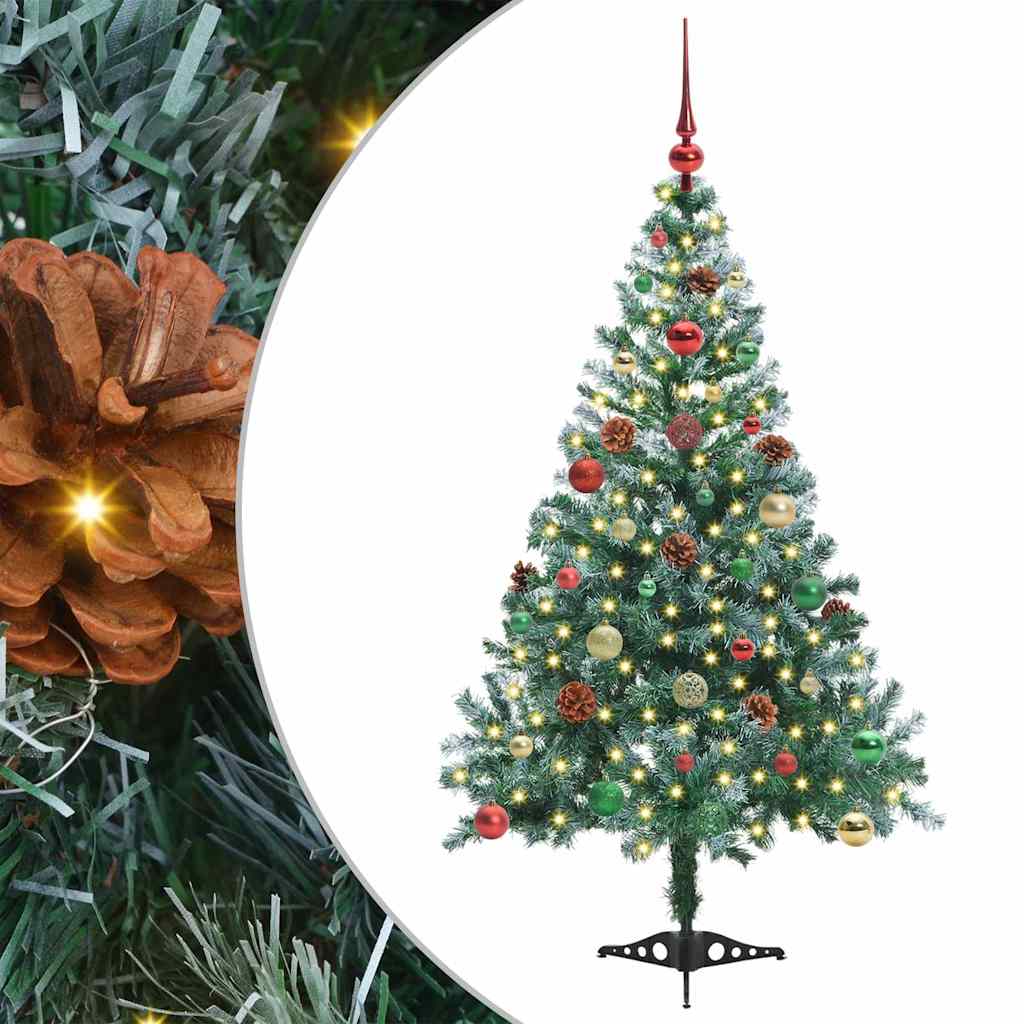 Albero di Natale artificiale Verde 150 cm PVC e Acciaio 3396709
