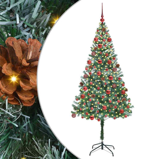 Albero di Natale Artificiale-Albero Natalizio Verde 180 cm PVC e Acciaio 750108