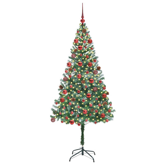 Albero di Natale Artificiale-Albero Natalizio Verde 180 cm PVC e Acciaio 750108