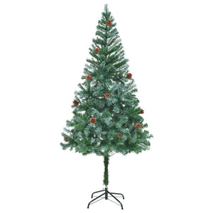 Albero di Natale Artificiale-Albero Natalizio Verde 180 cm PVC e Acciaio 846116
