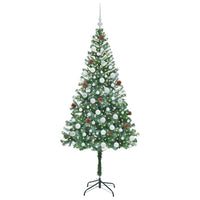 Albero di Natale Artificiale-Albero Natalizio Verde 180 cm PVC e Acciaio 599563