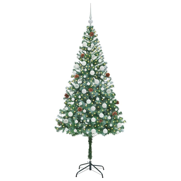 Albero di Natale Artificiale-Albero Natalizio Verde 180 cm PVC e Acciaio 599563