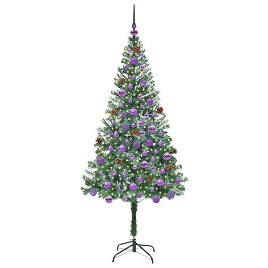 Albero di Natale Artificiale-Albero Natalizio Verde 180 cm PVC e Acciaio 160859
