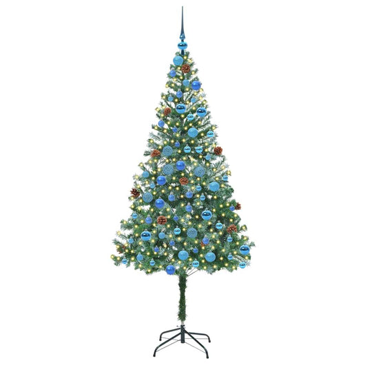 Albero di Natale Artificiale-Albero Natalizio Verde 180 cm PVC e Acciaio 516113