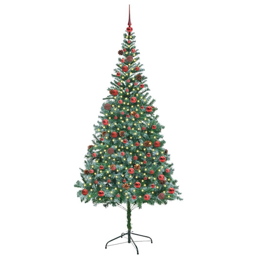 Albero di Natale Artificiale-Albero Natalizio Verde 210 cm PVC e Acciaio 460003