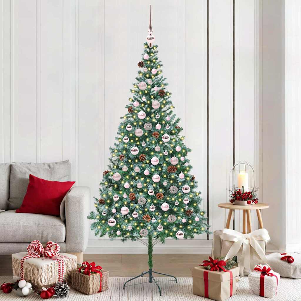 Albero di Natale artificiale Verde 210 cm PVC e Acciaio 3396725