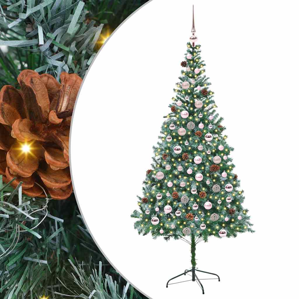 Albero di Natale artificiale Verde 210 cm PVC e Acciaio 3396725