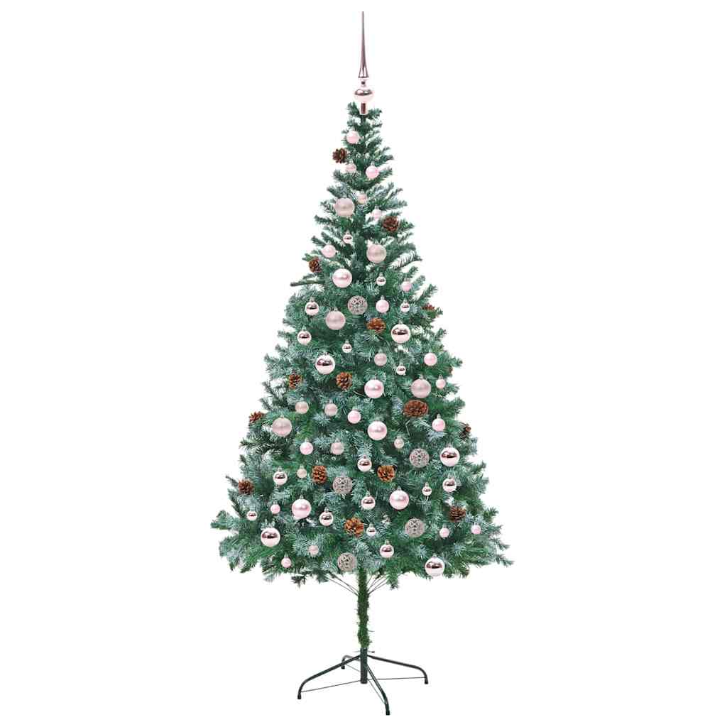 Albero di Natale artificiale Verde 210 cm PVC e Acciaio 3396725