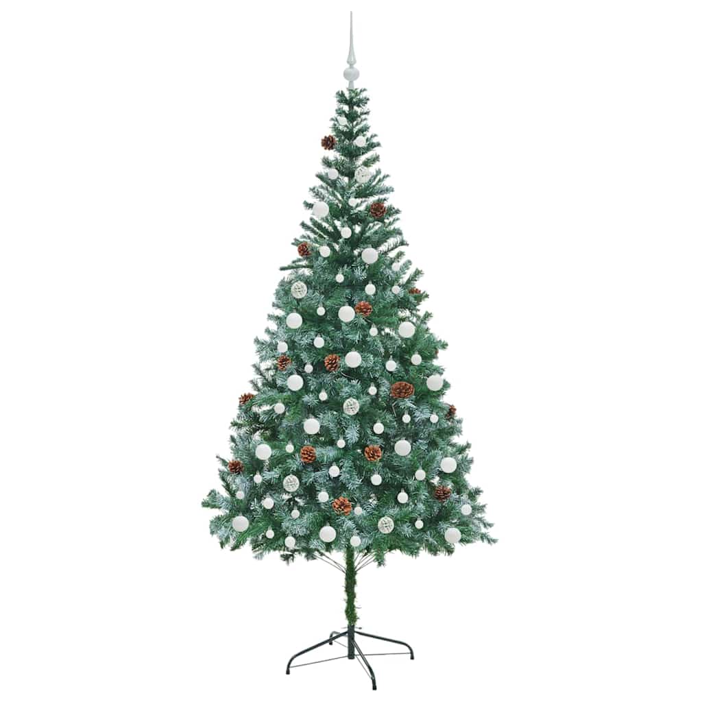 Albero di Natale artificiale Verde 210 cm PVC e Acciaio 3396726