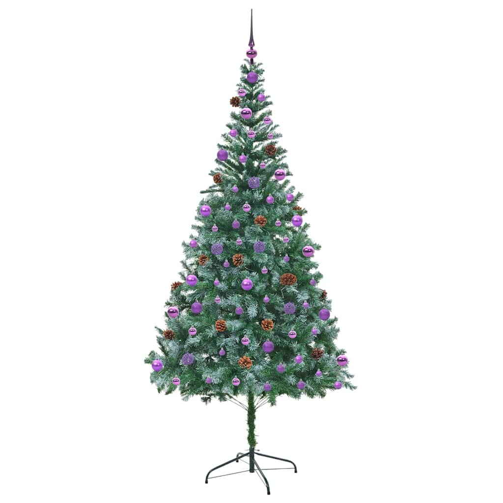 Albero di Natale artificiale Verde 210 cm PVC e Acciaio 3396729