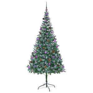 Albero di Natale artificiale Verde 210 cm PVC e Acciaio 3396729