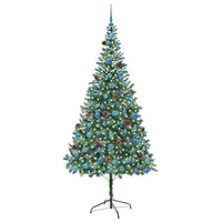 Albero di Natale Artificiale-Albero Natalizio Verde 210 cm PVC e Acciaio 420016