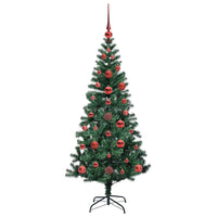 Albero di Natale artificiale con luci integrate Verde 120 cm 3396736