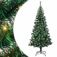 Albero di Natale artificiale con luci integrate Verde 150 cm 3396745